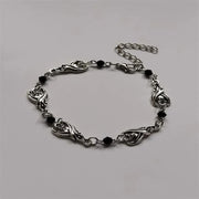 Gothic Bat Charm Bracelet - Goth Jewelry Unisex