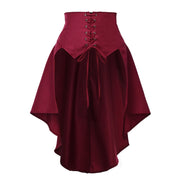 Medieval Skirt Women Victorian Burlesque Mermaid Skirt Gothic Steampunk Punk Corset Bustle Skirts