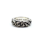 Gothic Vine Ring Silver Black Unisex Jewelry Punk Adjustable Open Band Vintage Victorian Style Gothic Subculture Fashion