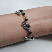 Gothic Bat Charm Bracelet - Goth Jewelry Unisex