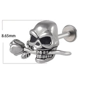 1PC Punk Gothic Labret Surgical Steel Ear Lip Studs Tragus Helix Cartilage Lobe Earrings Women Man Body Piercing Jewelry