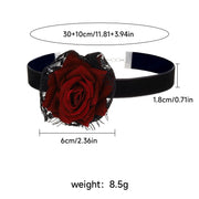 Gothic Style Choker Necklace For Women Personalized Lace Rose Blossom Neck Chain Niche Lolita Neck Accessory Halloween Jewelries