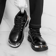 Men's boots Fashion autumn and winter styles Work and Party business office Outdoor Trendy Streets high top leather shoes