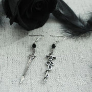 Gothic Sword Earrings Goth Earrings Gift for Women Asymmetrical Sword Dangle Earrings Christmas Halloween Party Ornament