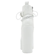 Women's Chain Decor Block Heeled Boots Fashion Lace Up Side Zipper Platform Boots Stylish Ankle Boots High Heels