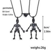 Gothic Luminous Skull Hollow Necklace for Women Fashion Halloween Skeleton Couple Pendant Necklace Party Jewellery Accessories