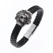 Gothic Style Silver Color Skull Chain Bracelet for Men Rock Party Jewelry Biker Bracelet Gift
