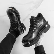 Men's boots Fashion autumn and winter styles Work and Party business office Outdoor Trendy Streets high top leather shoes