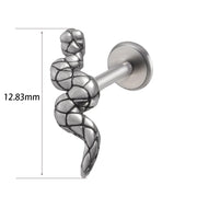1PC Punk Gothic Labret Surgical Steel Ear Lip Studs Tragus Helix Cartilage Lobe Earrings Women Man Body Piercing Jewelry