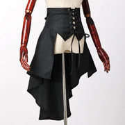 Medieval Skirt Women Victorian Burlesque Mermaid Skirt Gothic Steampunk Punk Corset Bustle Skirts