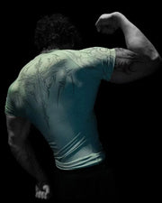 Gothic Metal Print Compression T-shirt Men Women Punk Streetwear Short Sleeve Fitness Top Slim Fit Gym Tee Y2k Aesthetic Unisex