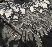 2000s Gothic T shirt Suffering Skeleton Print Top Y2K Angel Hip Hop Harajuku Street Plus Size Loose T shirt Fashion Clothing