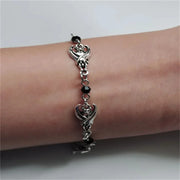 Gothic Bat Charm Bracelet - Goth Jewelry Unisex