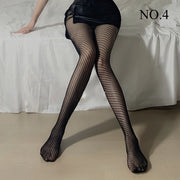 Woman Girls Gothic Cartoon Fishnet Stockings Snake Kuromies Skull Socks Mesh Tights Panties Lolita Plus Size Pantyhose Leggings