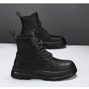 Men's Ankle Boots, Retro British High-top Men's Boots, High-quality Leather Shoes, 2025 New Style Outdoor Men's Motorcycle Boots