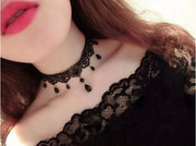 Neo-Gothic Black Sexy Lace Chokers Necklace for Women Fashion Retro Clavicle Chain Halloween Collar Y2K Decoration Jewelry Gifts