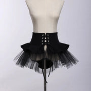 Gothic Corset Skirt Steampunk Irregular Cocktail Merma
