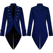 Gothic velvet Victorian jacket revival clothing for men, Christmas steampunk vintage tailcoat medieval coat.