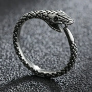 Gothic Teeth Vampire Ring For Men Women Retro Creative Hiphop Half Face Skull Mask Rings Punk Party Jewelry