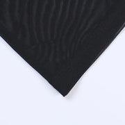Harajuku Punk Black Hollow Out Skirt Y2K Goth Grunge Patchwork Eyelet Split Long Skirt Summer Sexy Night Club Skirt