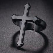 Gothic Teeth Vampire Ring For Men Women Retro Creative Hiphop Half Face Skull Mask Rings Punk Party Jewelry