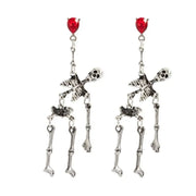 💕Gothic Skeleton Pendant Earrings,Halloween Vintage Personality Unique Earrings