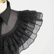 Gothic Style Black Dress Wensday Party Ball Gown Children Halloween Cosplay Adams Family Costume