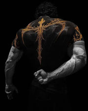 Gothic Metal Print Compression T-shirt Men Women Punk Streetwear Short Sleeve Fitness Top Slim Fit Gym Tee Y2k Aesthetic Unisex