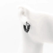 Gothic Black Skull Awl Earrings Statement Men Women Hip Hop Rock Jewelry Biker Party Accessories Hypoallergenic Earring