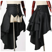 Medieval Skirt Women Victorian Burlesque Mermaid Skirt Gothic Steampunk Punk Corset Bustle Skirts