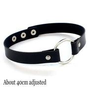 Choker Collar Necklace Woman Black Punk Sexy PU Leather Heart Lock Key Spike Chocker Gothic Cosplay Accessories Party Jewelry