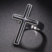 Gothic Teeth Vampire Ring For Men Women Retro Creative Hiphop Half Face Skull Mask Rings Punk Party Jewelry