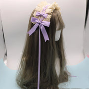 Lovely Bowknot Sweet Lolita Lace Flower Hair Hoop Anime Maid Cosplay Headband Headwear Accessory Hand Made Wholesale