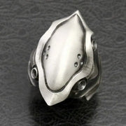 Gothic Punk Style Men's Gems Stone Rings for Men Women Open Adjustable Rings Engagement Wedding Jewelry Gifts Accessories