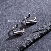 Stainless Steel Gothic Sharp Teeth Lip Clip for Women Men Punk Non Piercing Fake Body Piercing Halloween Jewelry Accessories