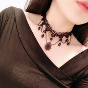 Neo-Gothic Black Sexy Lace Chokers Necklace for Women Fashion Retro Clavicle Chain Halloween Collar Y2K Decoration Jewelry Gifts