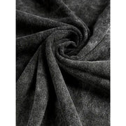 Men Casual Washed Cotton Vintage T-Shirt Men Gothic Girl Punk Rock Retro Animated Oversized Unseix Large Washed T-Shirt