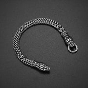 Gothic Style Silver Color Skull Chain Bracelet for Men Rock Party Jewelry Biker Bracelet Gift