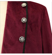 Gothic velvet Victorian jacket revival clothing for men, Christmas steampunk vintage tailcoat medieval coat.