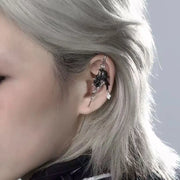 Gothic Earring for Girl Punk Jewelry Goth Thorn Rose Crow Stud Earrings puncture Earring Halloween Party Accessories