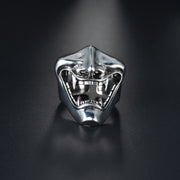 Gothic Teeth Vampire Ring For Men Women Retro Creative Hiphop Half Face Skull Mask Rings Punk Party Jewelry