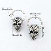 1 pair of stylish men's earrings with Gothic personality