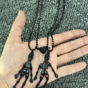 Gothic Luminous Skull Hollow Necklace for Women Fashion Halloween Skeleton Couple Pendant Necklace Party Jewellery Accessories