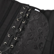 Gothic Women Off Shoulder Corset with Lace Sleeves Elegant Victorian Showgirl Party Costume Sexy Plus Size Corsets