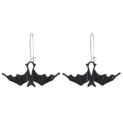 Gothic Decor DIY Jewelry Bat Earrings Creative Retro Halloween Earrings Alloy Punk Simulated Animal Pendant Carnival