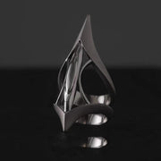 Gothic Unisex Cyber Punk Ring for Women Man Copper Metal Jewelry Hip-Hop Rock Party Street Rings Accessories Handmade Gift