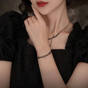 Gothic Punk Dark Geometric Irregular Plating Color Crystal Bracelet for Women Friendship Personality Y2K Jewelry Accessory Gifts