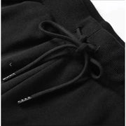 Men's Gothic Dark Style Black and Red Printed Jogging Pants Loose Straight Leg Pants Gothic Street Style Geometric Patterns