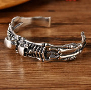 Retro Gothic Skull Open Bracelet Adjustable Bracelet Accessories Men's Motorcycle Exorcism Jewelry