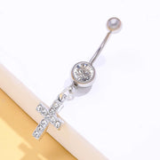 1PC Crystal Steel Belly Piercings Navel Piercing Sexy Piercing Ear Piercings Navel Earring Body Jewelry Rhinestone Body Ring